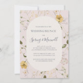 FrühlingsWildblume | Blush Wedding Brunch Einladung (Vorderseite)