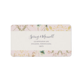 FrühlingsWildblume | Blush Wedding RSVP-Adresse Adressaufkleber