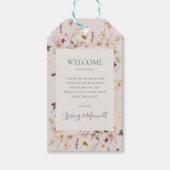 FrühlingsWildblume | Blush Wedding Welcome Geschenkanhänger (Vorderseite)
