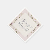 FrühlingsWildblume | Blush Wedkins Serviette (Ecke)