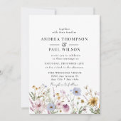 FrühlingsWildblume | Boho Chic Wedding Einladung (Vorderseite)