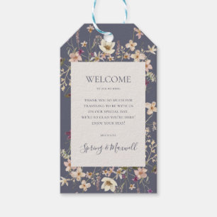 FrühlingsWildblume   Dusty Lila Wedding Welcome Geschenkanhänger