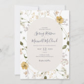 FrühlingsWildblume | Lässige Hochzeit Einladung (Vorderseite)