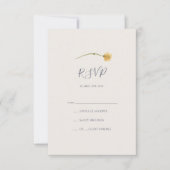 FrühlingsWildblume | Light Blue RSVP Card Karte (Vorderseite)