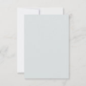 FrühlingsWildblume | Light Blue RSVP Card Karte (Rückseite)