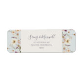 FrühlingsWildblume | Light Blue Rücksendeadresse (Vorne)