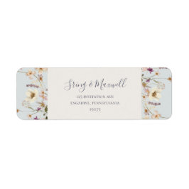 FrühlingsWildblume | Light Blue Rücksendeadresse