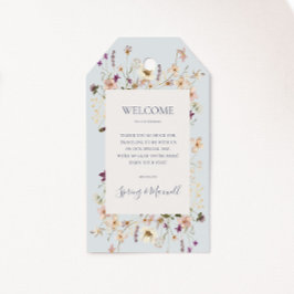 FrühlingsWildblume | Light Blue Wedding Welcome Geschenkanhänger