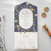 FrühlingsWildblume | Lila Siegel und Senden All In One Einladung