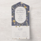 FrühlingsWildblume | Lila Siegel und Senden All In One Einladung (Innen Boden)