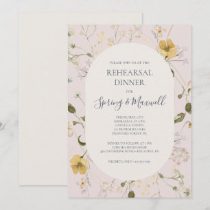 FrühlingsWildblume   Probe-Dinner Einladung