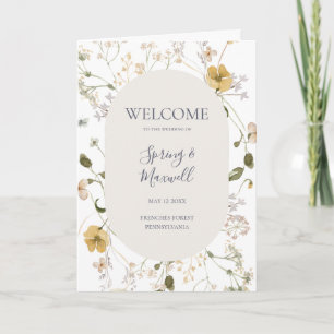 FrühlingsWildblume Programm zur Hochzeit von wei