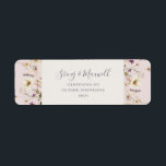 FrühlingsWildblume | Rücksendekennzeichen löschen<br><div class="desc">Diese Frühlingssemme Wildblume | Schwarze Rückadresse Etikett ist perfekt für Ihre rustikale Vintage Hochzeit. Das Design zeichnet sich durch farbenfrohe, elegante minimalistische pastellfarbene Aquarell wilde Blume aus. Es erinnert den Betrachter an eine klassische, einfache böhmische Sommergarten-Wiese. Ein Highlight des Designs ist, wie die Blumen und die Vegetation minimalistisch und modern...</div>