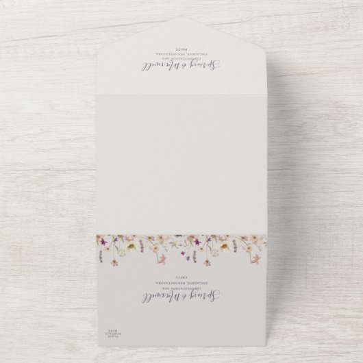 FrühlingsWildblume | Siegel löschen und senden All In One Einladung (Außenbereich)