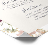 FrühlingsWildblume | Signature Drinks Zeichen Poster (Ecke)