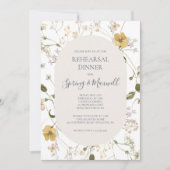 FrühlingsWildblume | Weißes Probe Einladung (Vorderseite)