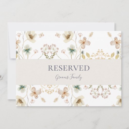 FrühlingsWildblume | Weißes Zeichen (Vorderseite)