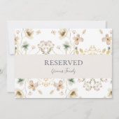 FrühlingsWildblume | Weißes Zeichen (Rückseite)