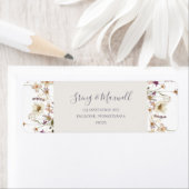 FrühlingsWildblume | White Return Address Label (Insitu)