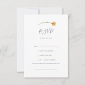 FrühlingsWildblume | White Song Request RSVP Card (Vorderseite)