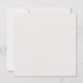 FrühlingsWildblume | White Square Wedding Einladung (Rückseite)