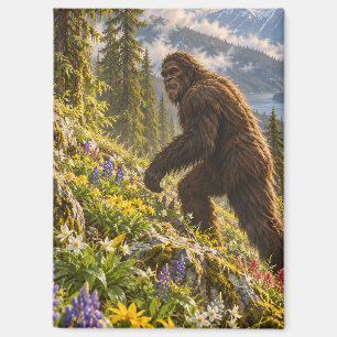 Frühlingswildblumen Bigfoot-Magnet Magnet