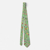 Frühlingswildblumen Blütenschmuck im griechischen  Krawatte (Rückseite)