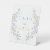 Frühlingswildblumen-Brautparty-Karten und Geschenk Sockelschild (Vorderseite)
