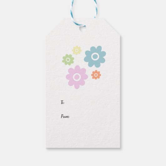 FrühlingsWildblumen Geschenkanhänger (Rückseite)