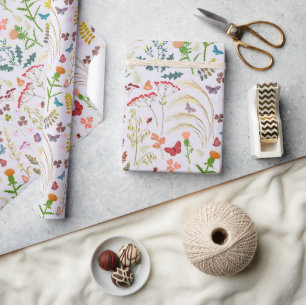 Frühlingswildblumen Geschenkpapier