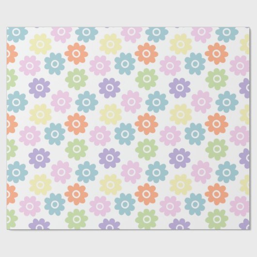 FrühlingsWildblumen Geschenkpapier (Flach)