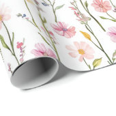Frühlingswildblumen-Geschenkverpackungspapier für Geschenkpapier (Rolleneckpunkt)