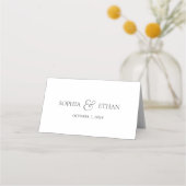 Frühlingswildblumen Hochzeit Tischnummer Platzkarte (Rückseite)