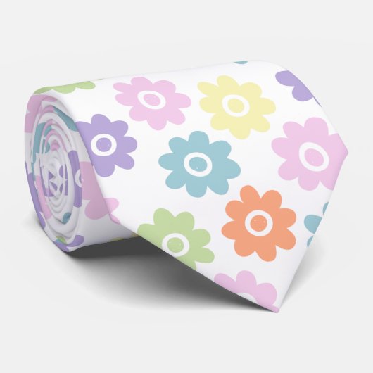 FrühlingsWildblumen Krawatte (Gerollt)