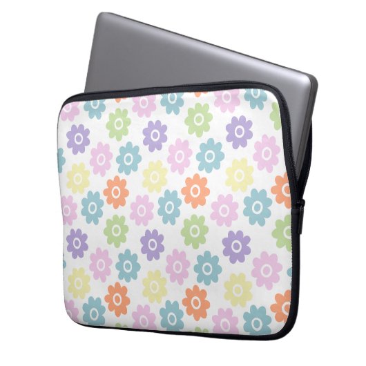 FrühlingsWildblumen Laptopschutzhülle (Vorderseite Links)
