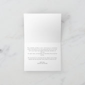 Frühlingswildblumen Lila Rosa Hochzeit Dankeskarte (Innenseite)