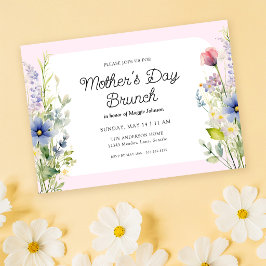 Frühlingswildblumen Muttertagsbrunch Einladung