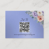 Frühlingswildblumen, QR-Code - Blau Begleitkarte (Rückseite)