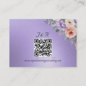 Frühlingswildblumen, QR-Code - Blaue Lilie Begleitkarte (Rückseite)
