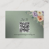 Frühlingswildblumen, QR-Code - Sage Begleitkarte (Rückseite)