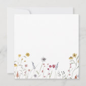 Frühlingswildblumen Save The Date (Rückseite)