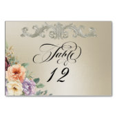 Frühlingswildblumen - Weizen Tischnummer (Rückseite)