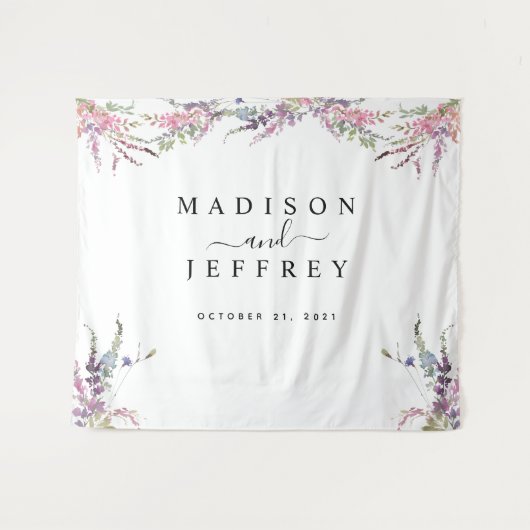 Frühlingswoche Wildblume Blumenzwiebeln Hintergrun Wandteppich (Vorderseite (Horizontal))