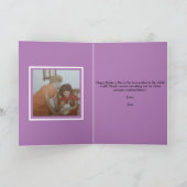 Frühlingswonderland Blumenkarte Foto Muttertagskar Feiertagskarte (Innenseite)