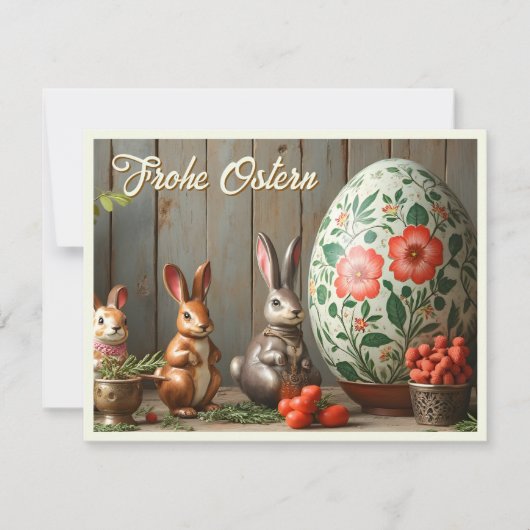 Frühlingszauber mit Blüten und Hasenglück (Vorderseite)