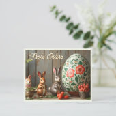 Frühlingszauber mit Blüten und Hasenglück (Stehend Vorderseite)