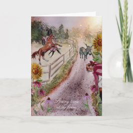 Frühlingszeit auf dem Bauernhof #1 Einladung