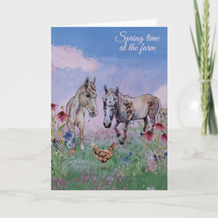 Frühlingszeit auf dem Bauernhof Nummer vier Einladung