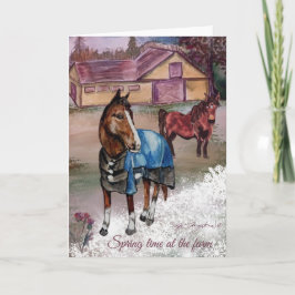 Frühlingszeit auf dem Bauernhof sechs Einladung