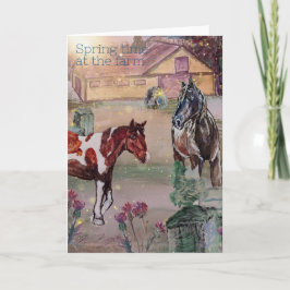 Frühlingszeit auf dem Bauernhof sieben Einladung